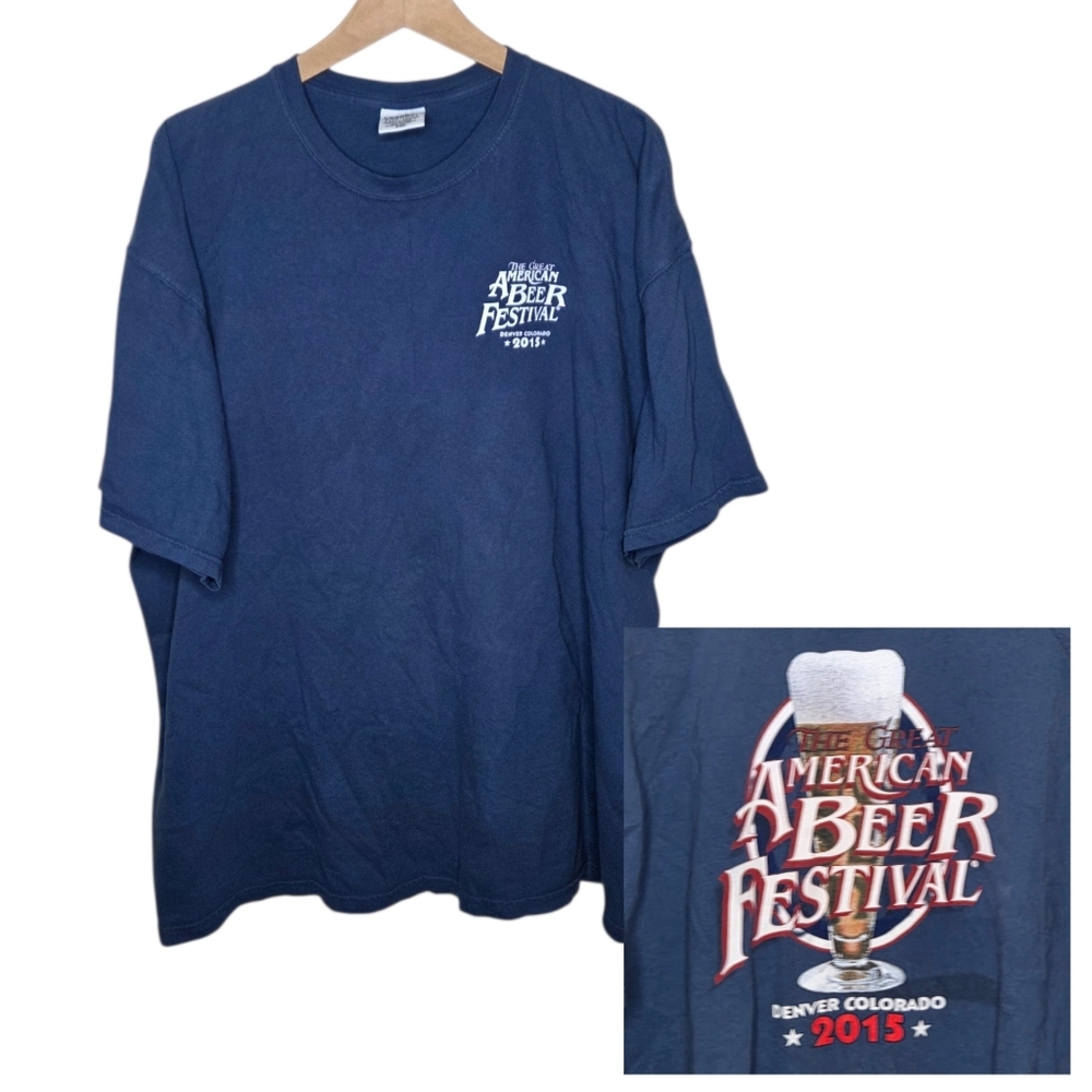 2015 Great American Beer Festival Denver Colorado Tee Comfort Colors Size XXL
